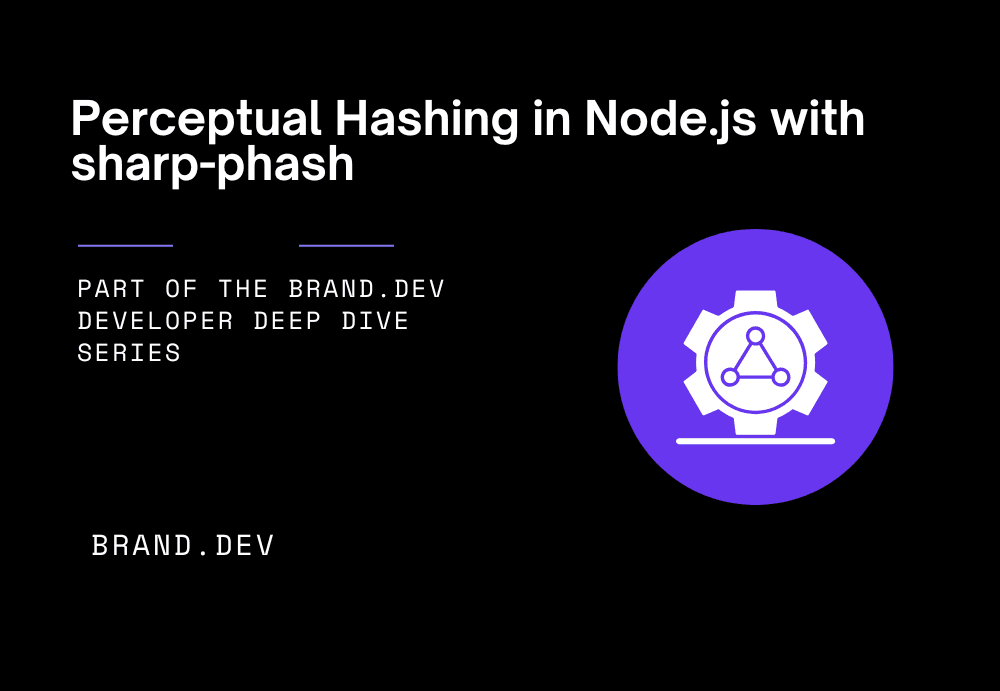 Perceptual Hashing in Node.js with Sharp pHash for Developers