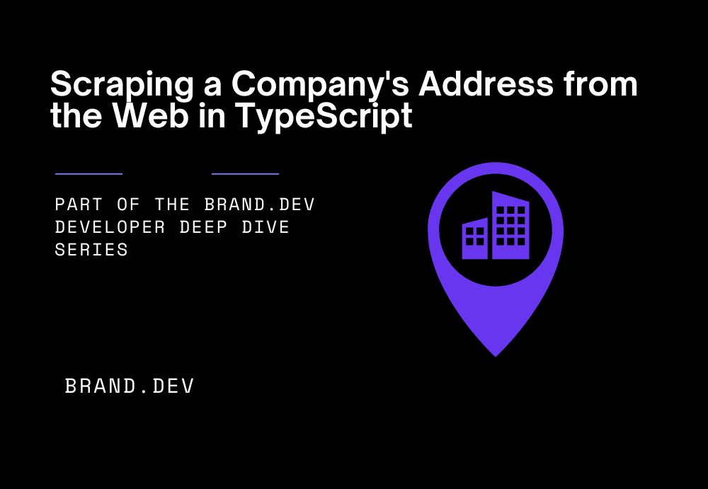 How to Scrape a Company's Address from the Web