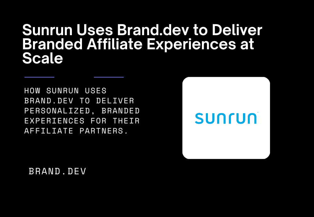 Sunrun Personalizes Affiliate Experiences with Brand.dev