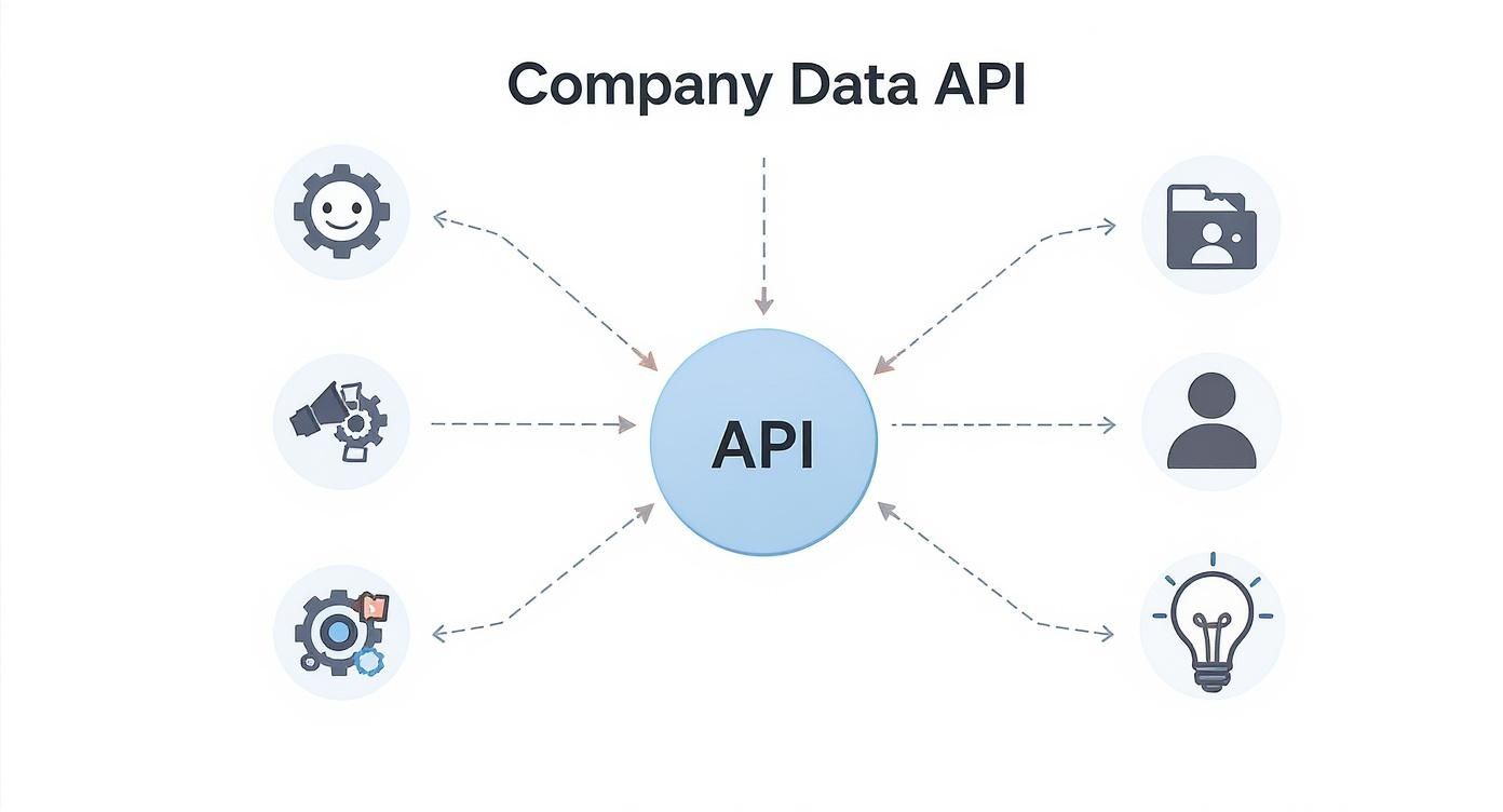 Infographic about company data api