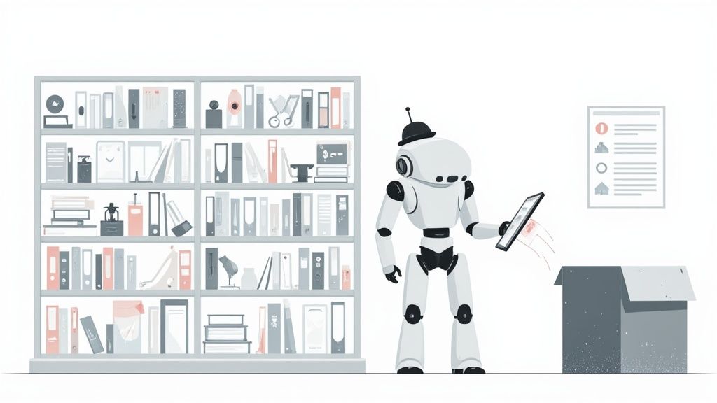 A collection of various company logos arranged in a grid, symbolizing a database.